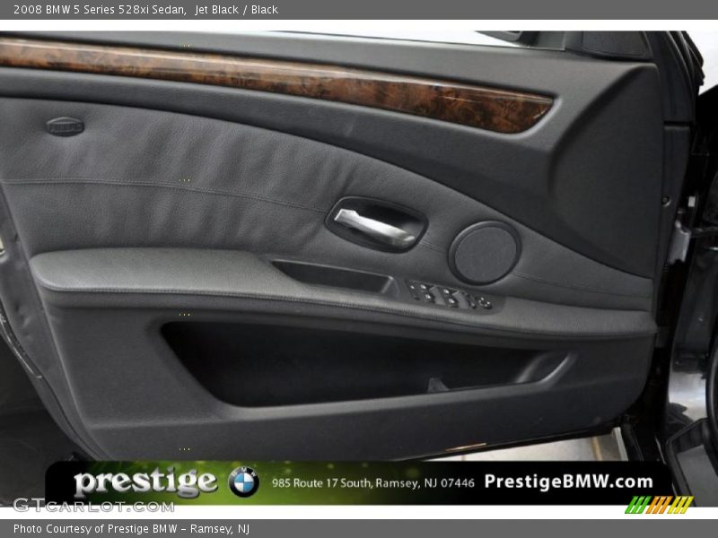 Jet Black / Black 2008 BMW 5 Series 528xi Sedan