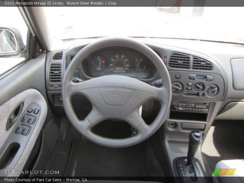 Munich Silver Metallic / Gray 2001 Mitsubishi Mirage ES Sedan