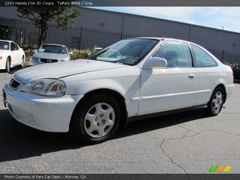 Taffeta White / Gray 1999 Honda Civic EX Coupe