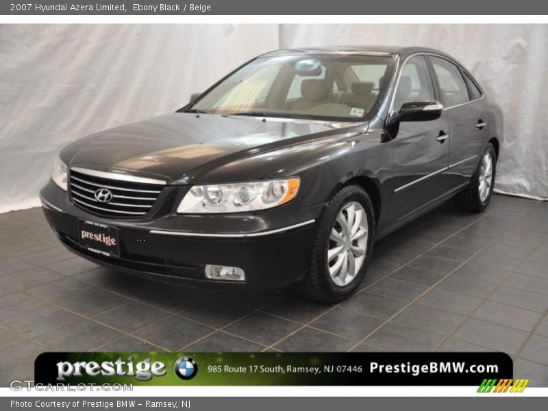 Ebony Black / Beige 2007 Hyundai Azera Limited