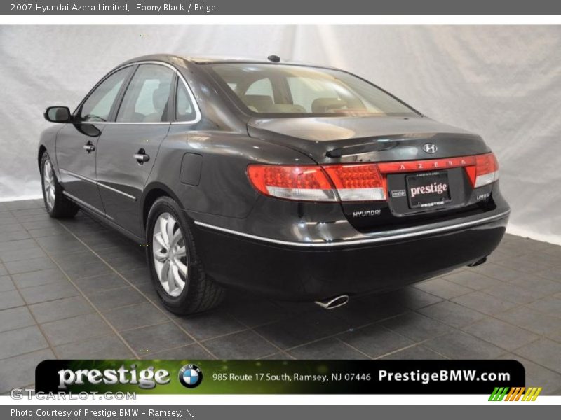 Ebony Black / Beige 2007 Hyundai Azera Limited