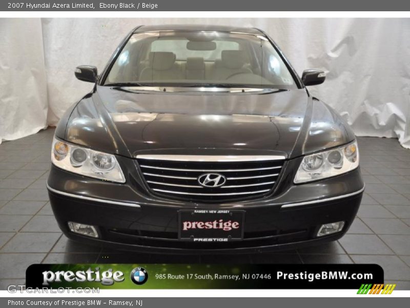 Ebony Black / Beige 2007 Hyundai Azera Limited