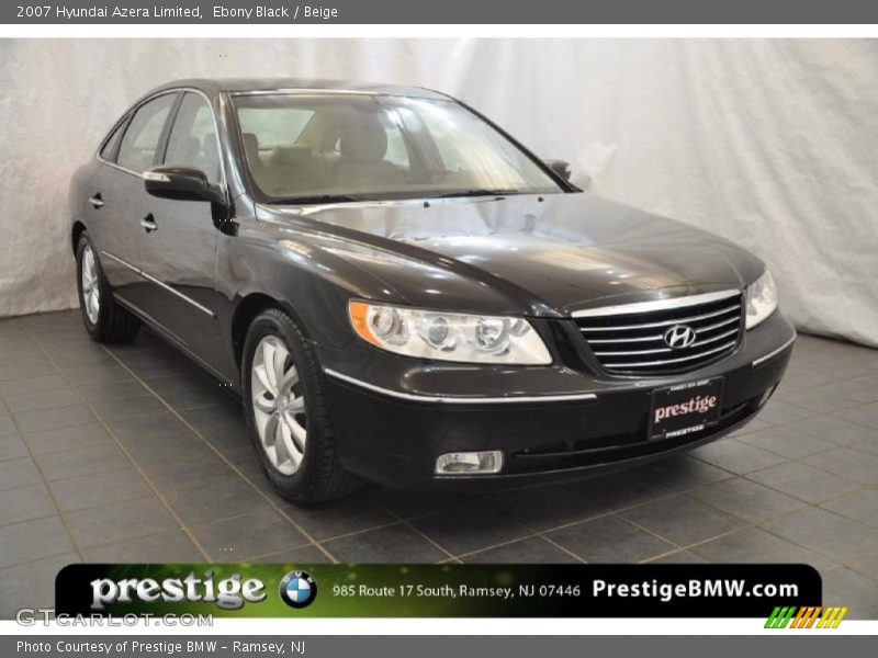 Ebony Black / Beige 2007 Hyundai Azera Limited