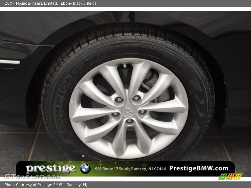 Ebony Black / Beige 2007 Hyundai Azera Limited