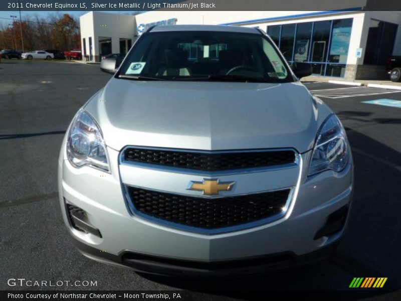 Silver Ice Metallic / Light Titanium/Jet Black 2011 Chevrolet Equinox LS