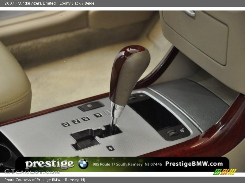 Ebony Black / Beige 2007 Hyundai Azera Limited