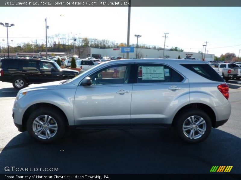 Silver Ice Metallic / Light Titanium/Jet Black 2011 Chevrolet Equinox LS