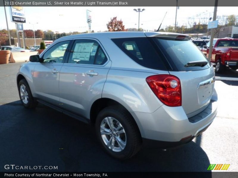 Silver Ice Metallic / Light Titanium/Jet Black 2011 Chevrolet Equinox LS