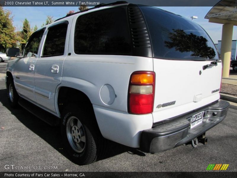 Summit White / Tan/Neutral 2003 Chevrolet Tahoe LT