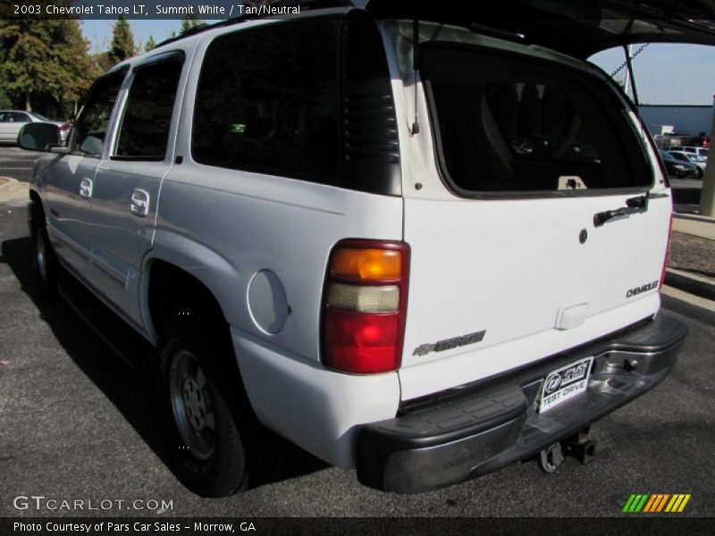 Summit White / Tan/Neutral 2003 Chevrolet Tahoe LT