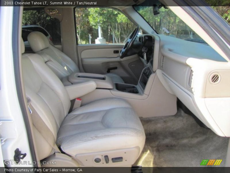 Summit White / Tan/Neutral 2003 Chevrolet Tahoe LT