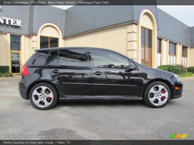 Black Magic Metallic / Interlagos Plaid Cloth 2008 Volkswagen GTI 4 Door