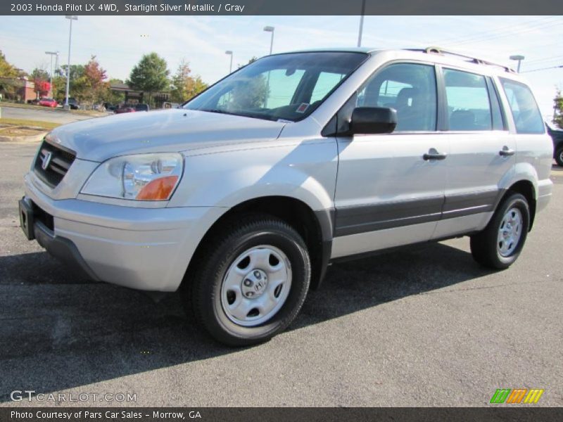Starlight Silver Metallic / Gray 2003 Honda Pilot LX 4WD
