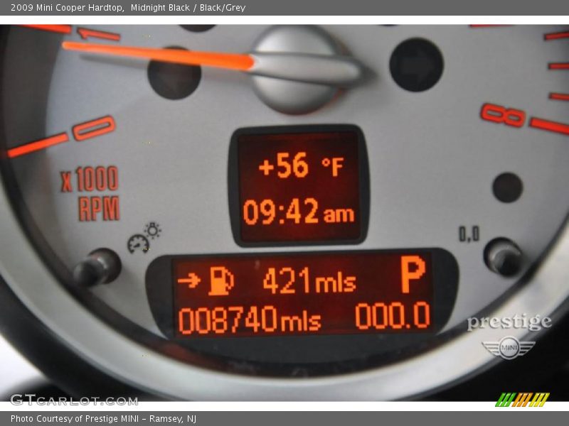 Midnight Black / Black/Grey 2009 Mini Cooper Hardtop