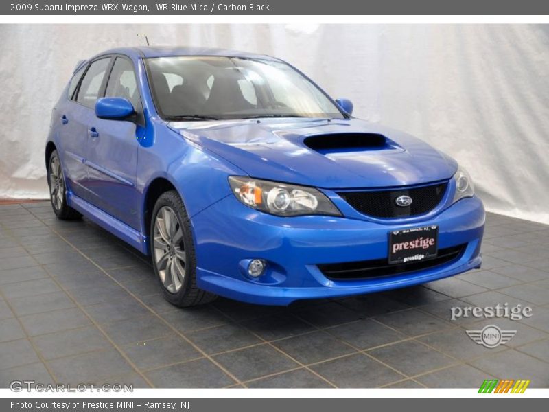 WR Blue Mica / Carbon Black 2009 Subaru Impreza WRX Wagon