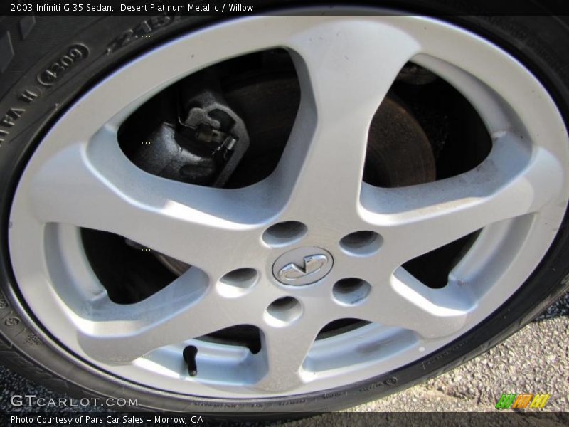 Desert Platinum Metallic / Willow 2003 Infiniti G 35 Sedan