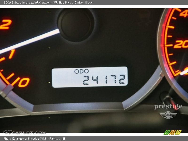 WR Blue Mica / Carbon Black 2009 Subaru Impreza WRX Wagon