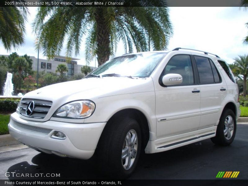 Alabaster White / Charcoal 2005 Mercedes-Benz ML 500 4Matic