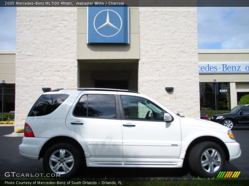 Alabaster White / Charcoal 2005 Mercedes-Benz ML 500 4Matic