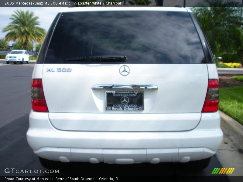 Alabaster White / Charcoal 2005 Mercedes-Benz ML 500 4Matic