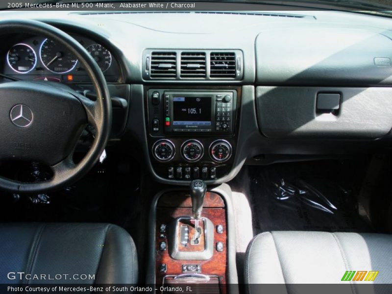 Alabaster White / Charcoal 2005 Mercedes-Benz ML 500 4Matic