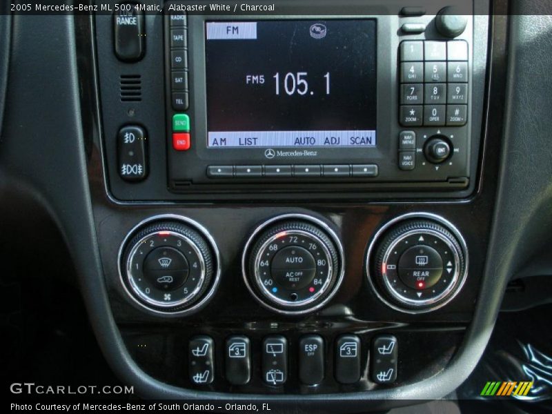 Controls of 2005 ML 500 4Matic