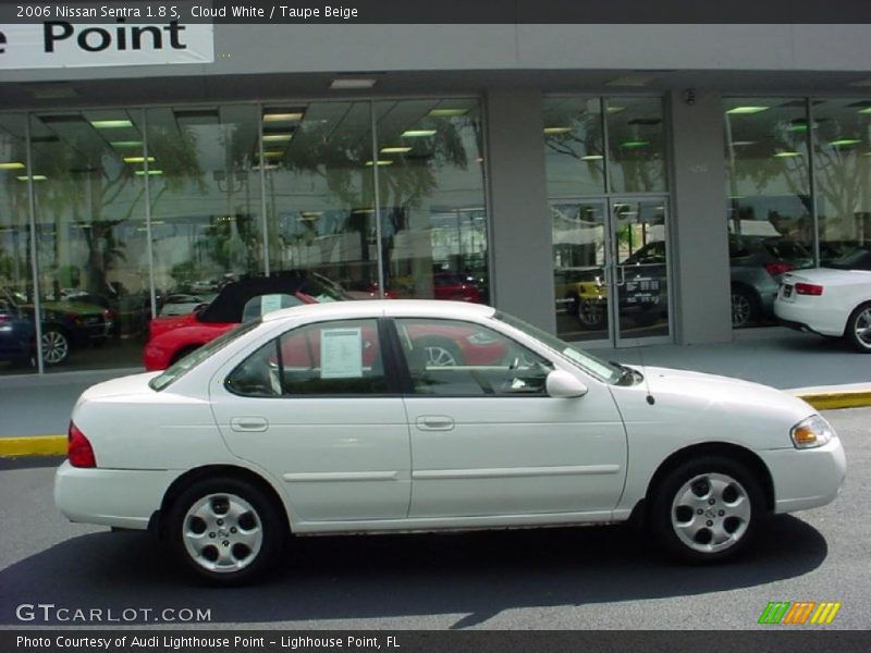 Cloud White / Taupe Beige 2006 Nissan Sentra 1.8 S