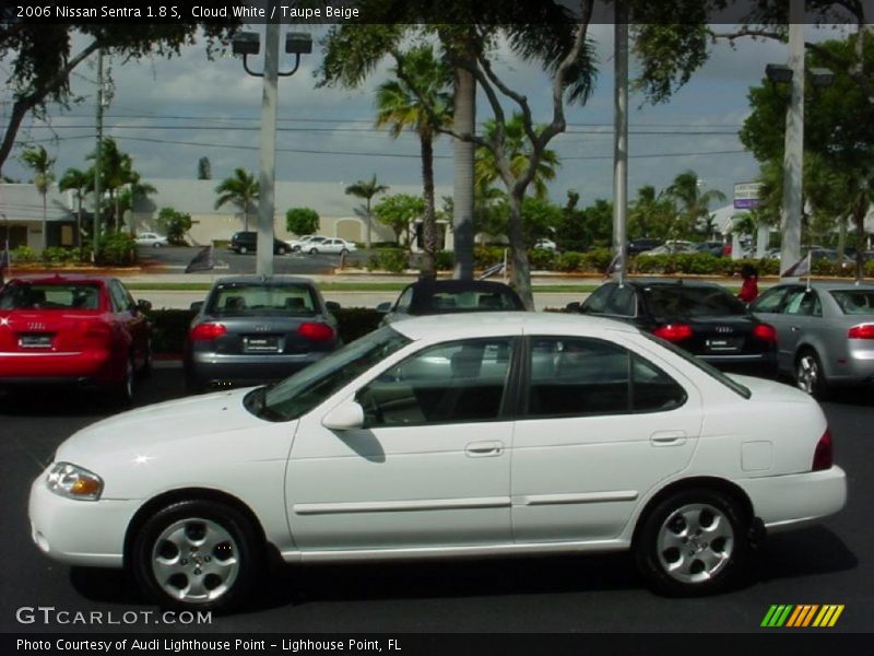 Cloud White / Taupe Beige 2006 Nissan Sentra 1.8 S