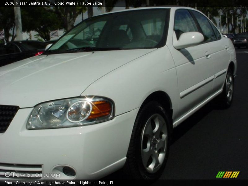 Cloud White / Taupe Beige 2006 Nissan Sentra 1.8 S