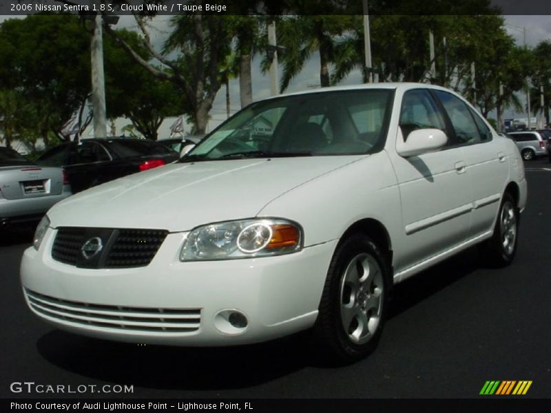 Cloud White / Taupe Beige 2006 Nissan Sentra 1.8 S