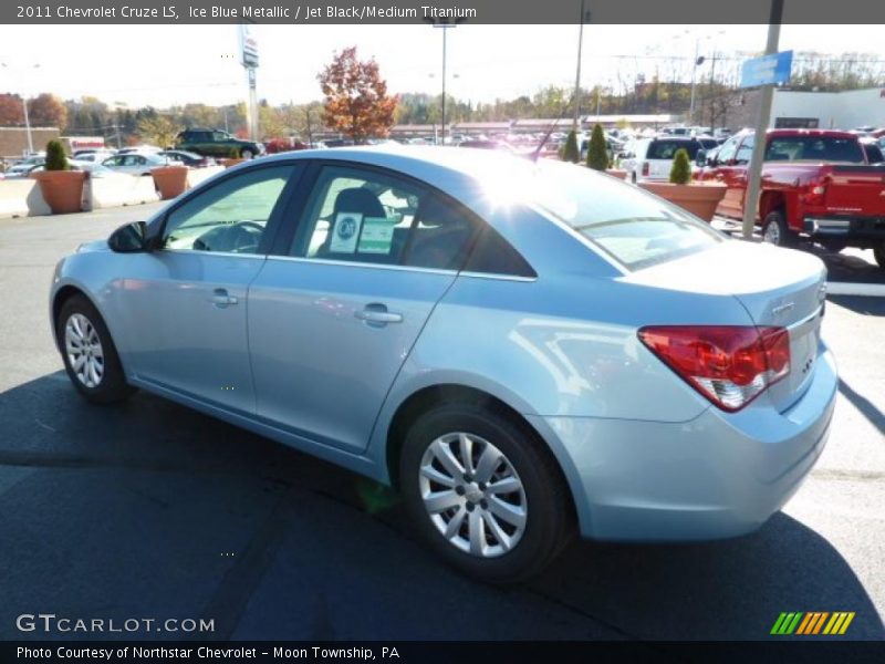 Ice Blue Metallic / Jet Black/Medium Titanium 2011 Chevrolet Cruze LS