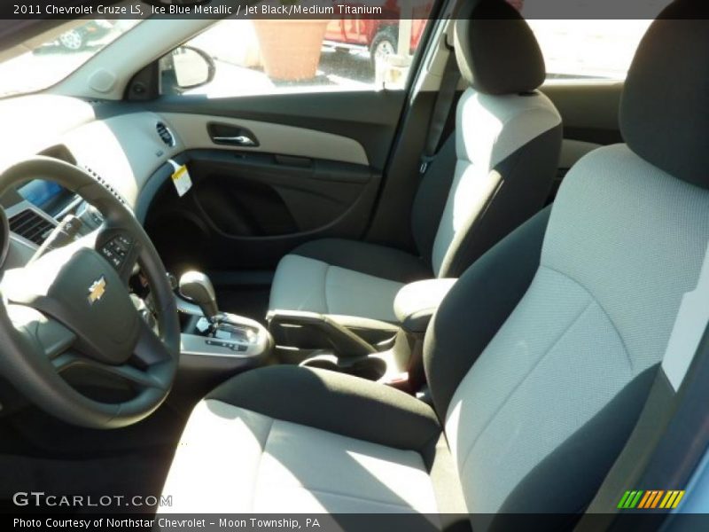 Ice Blue Metallic / Jet Black/Medium Titanium 2011 Chevrolet Cruze LS