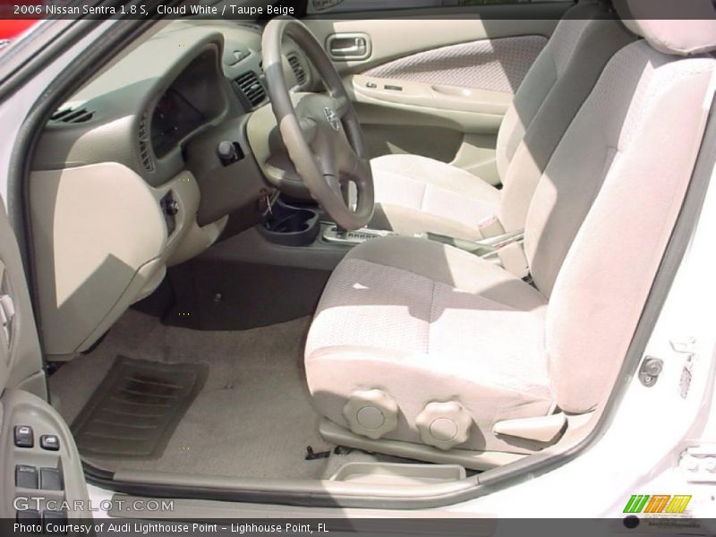 Cloud White / Taupe Beige 2006 Nissan Sentra 1.8 S