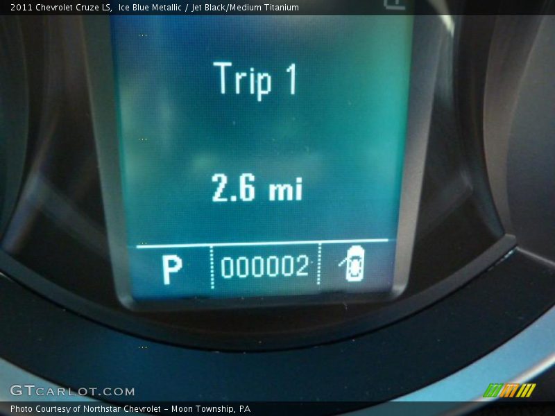 Ice Blue Metallic / Jet Black/Medium Titanium 2011 Chevrolet Cruze LS