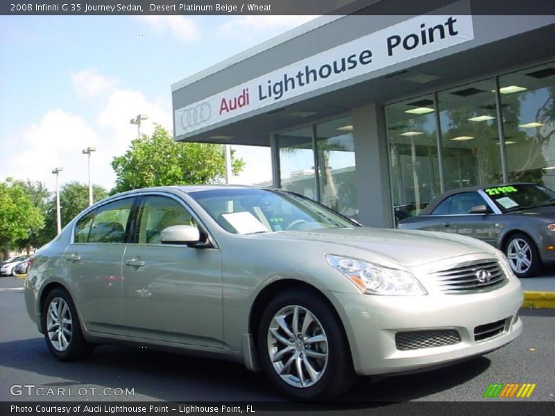 Desert Platinum Beige / Wheat 2008 Infiniti G 35 Journey Sedan
