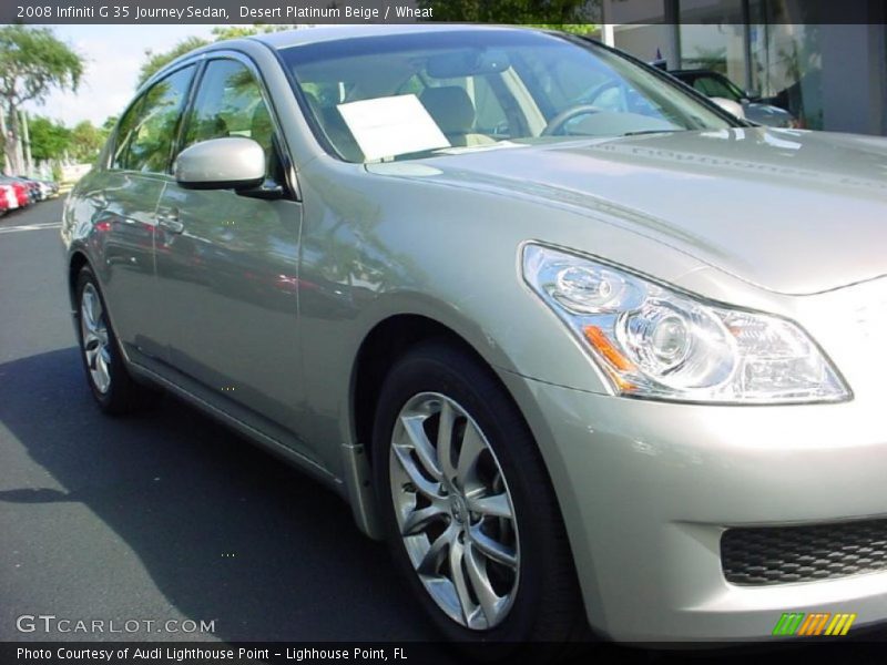 Desert Platinum Beige / Wheat 2008 Infiniti G 35 Journey Sedan