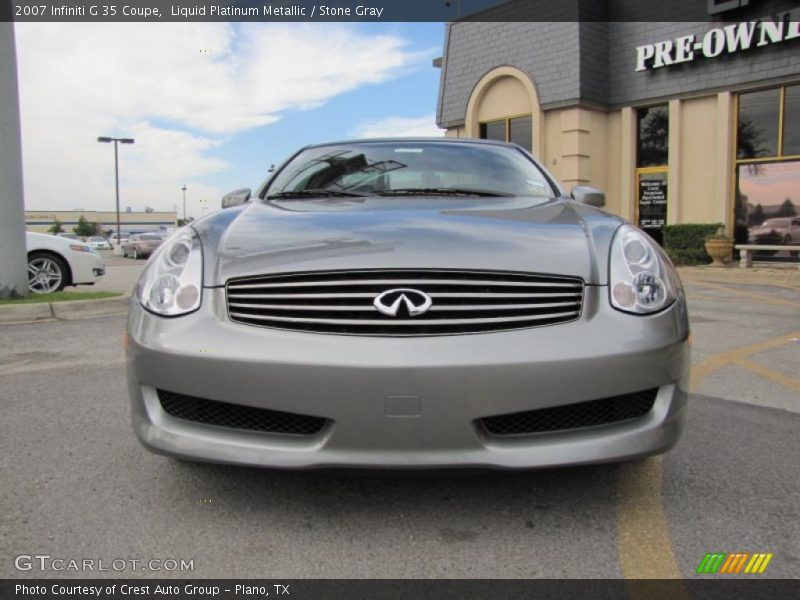 Liquid Platinum Metallic / Stone Gray 2007 Infiniti G 35 Coupe