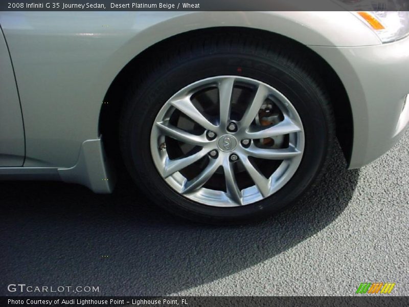 Desert Platinum Beige / Wheat 2008 Infiniti G 35 Journey Sedan