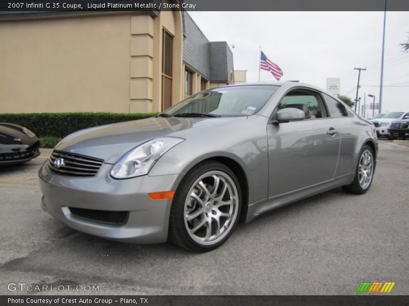 Liquid Platinum Metallic / Stone Gray 2007 Infiniti G 35 Coupe