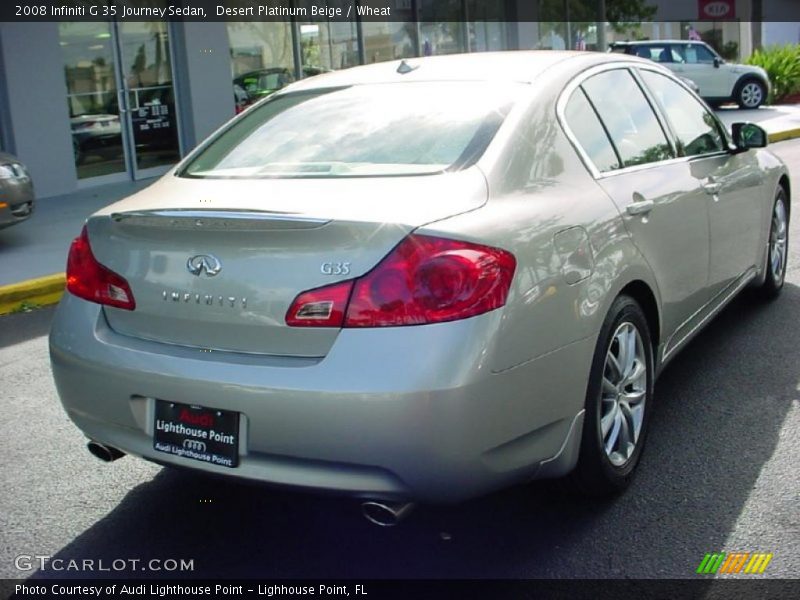 Desert Platinum Beige / Wheat 2008 Infiniti G 35 Journey Sedan