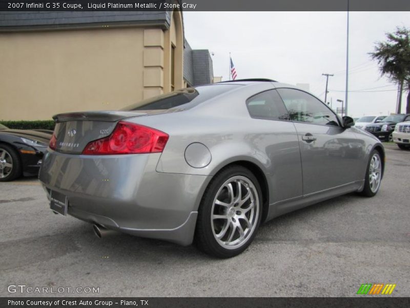 Liquid Platinum Metallic / Stone Gray 2007 Infiniti G 35 Coupe