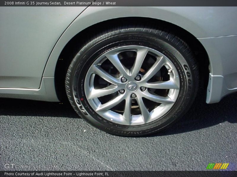 Desert Platinum Beige / Wheat 2008 Infiniti G 35 Journey Sedan