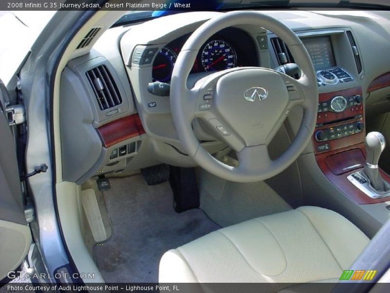 Desert Platinum Beige / Wheat 2008 Infiniti G 35 Journey Sedan