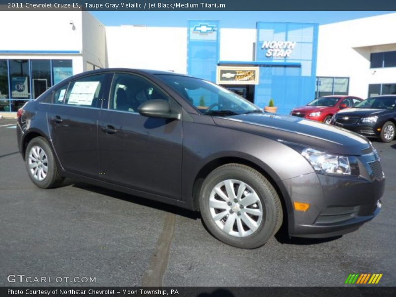 Taupe Gray Metallic / Jet Black/Medium Titanium 2011 Chevrolet Cruze LS