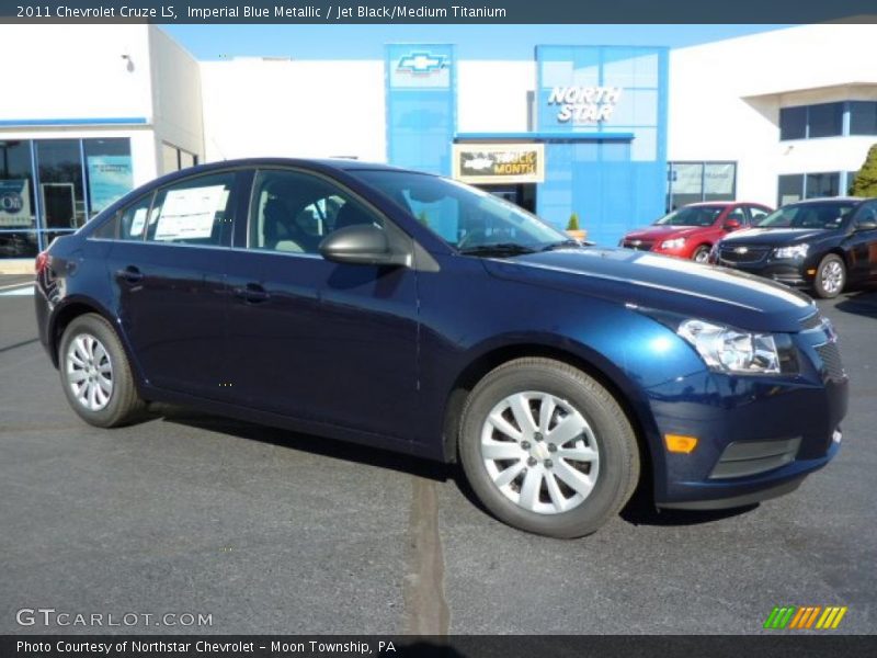 Imperial Blue Metallic / Jet Black/Medium Titanium 2011 Chevrolet Cruze LS