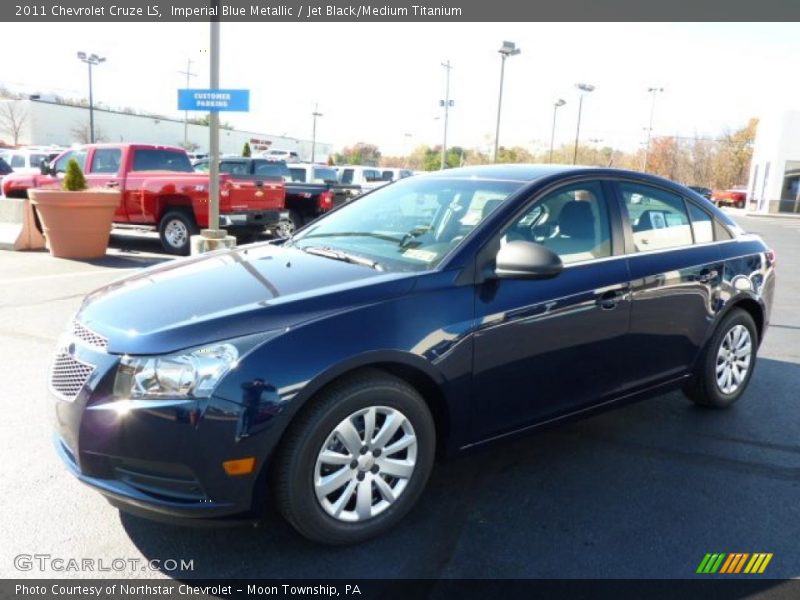 Imperial Blue Metallic / Jet Black/Medium Titanium 2011 Chevrolet Cruze LS