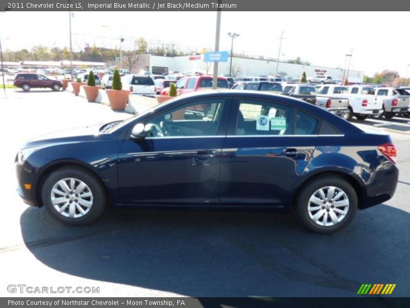 Imperial Blue Metallic / Jet Black/Medium Titanium 2011 Chevrolet Cruze LS