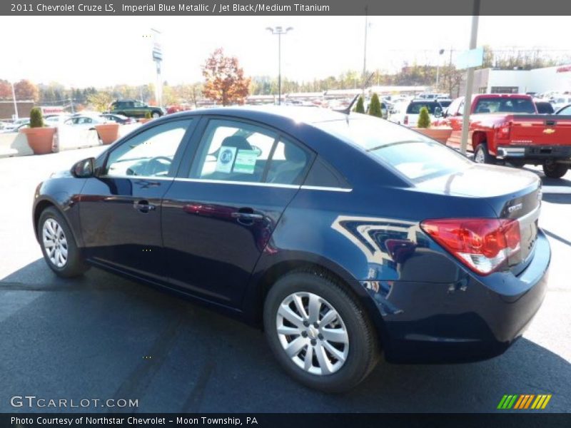 Imperial Blue Metallic / Jet Black/Medium Titanium 2011 Chevrolet Cruze LS