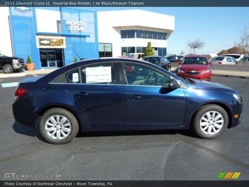 Imperial Blue Metallic / Jet Black/Medium Titanium 2011 Chevrolet Cruze LS