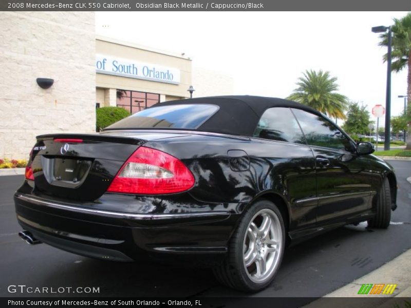 Obsidian Black Metallic / Cappuccino/Black 2008 Mercedes-Benz CLK 550 Cabriolet